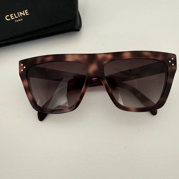 Celine Tortoiseshell Shield Sunglasses - Picture 1 of 10